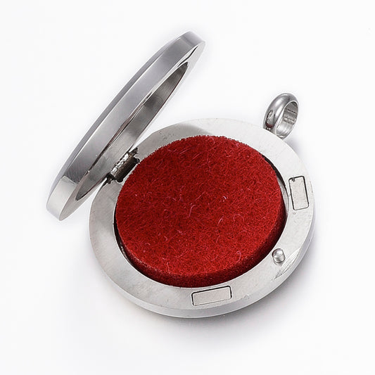 316 Stainless Steel Diffuser Locket Pendant Necklace, Stainless Steel Colour: Love Design