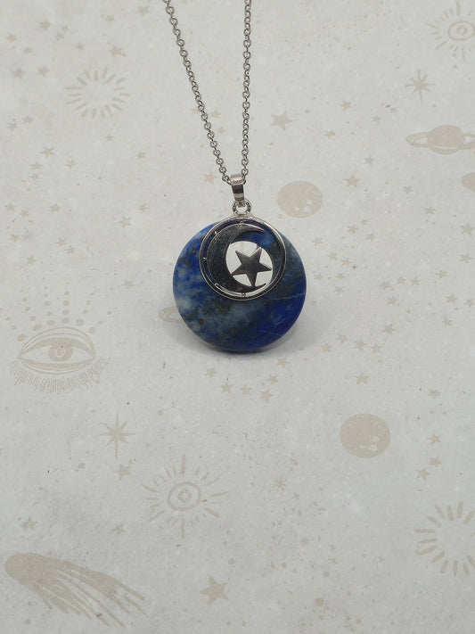 Natural Semi-Precious Stone Pendant Necklace