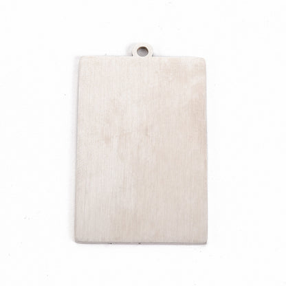 Tarot Card 201 Stainless Steel Pendant Necklace, Laser Engraved Pattern