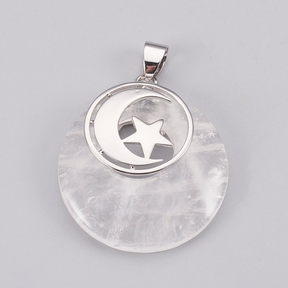 Natural Semi-Precious Stone Pendant Necklace