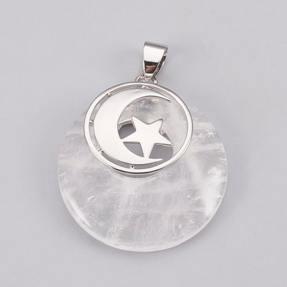 Natural Semi-Precious Stone Pendant Necklace