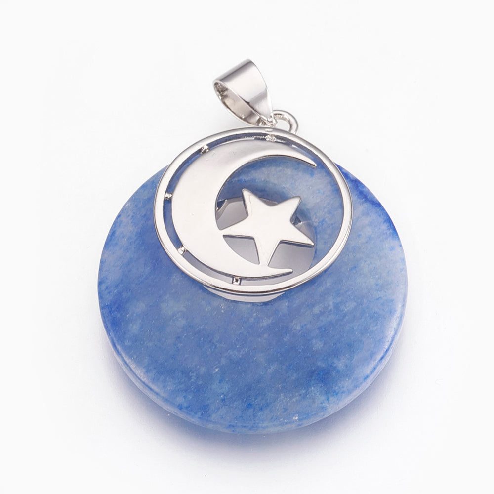 Natural Semi-Precious Stone Pendant Necklace