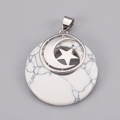 Natural Semi-Precious Stone Pendant Necklace