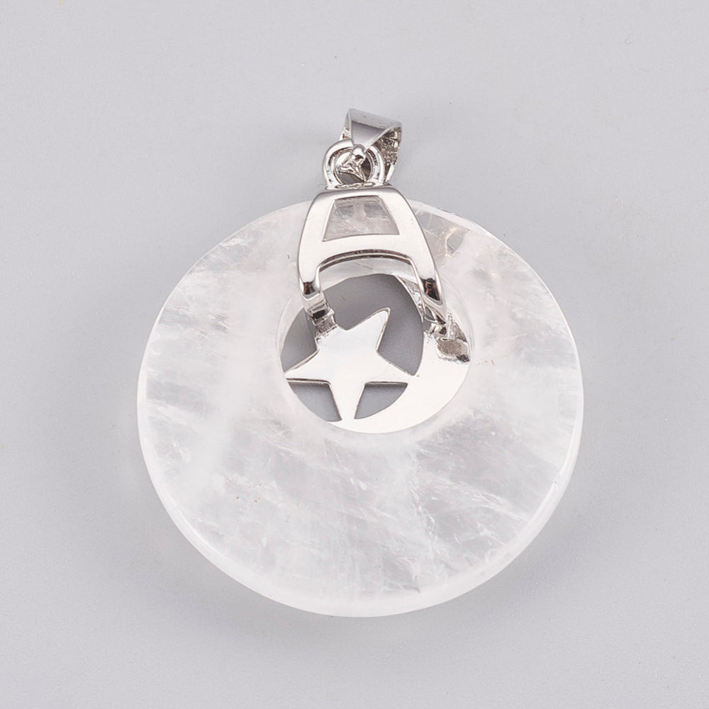 Natural Semi-Precious Stone Pendant Necklace