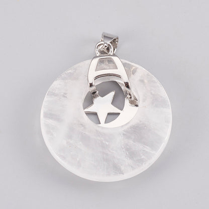 Natural Semi-Precious Stone Pendant Necklace