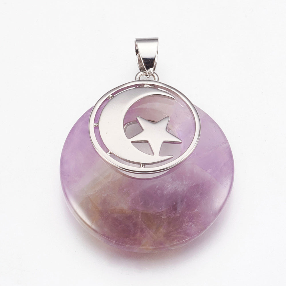Natural Semi-Precious Stone Pendant Necklace