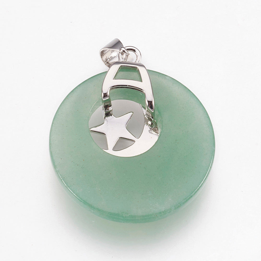 Natural Semi-Precious Stone Pendant Necklace