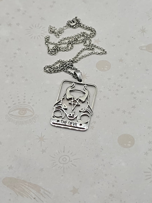 Stainless Steel "The Devil" Pendant Necklace