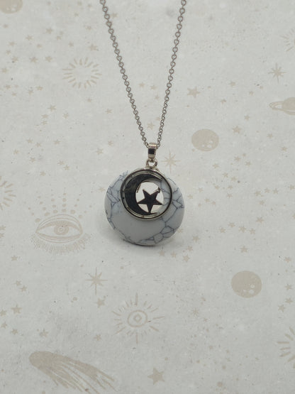 Natural Semi-Precious Stone Pendant Necklace