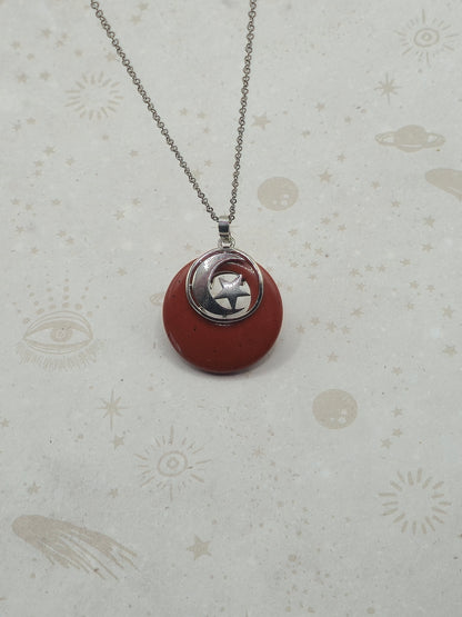 Natural Semi-Precious Stone Pendant Necklace