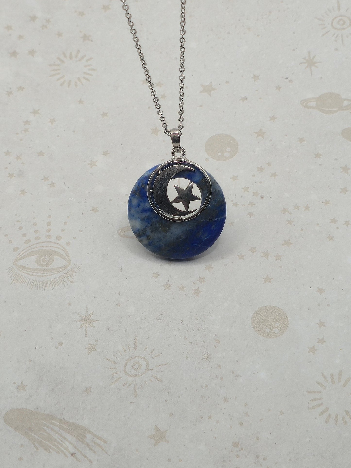 Natural Semi-Precious Stone Pendant Necklace