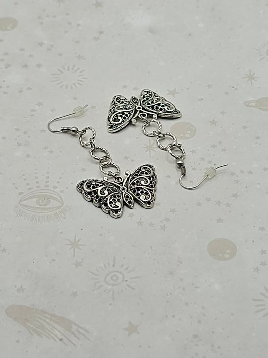 Stainless Steel Butterfly Earrings