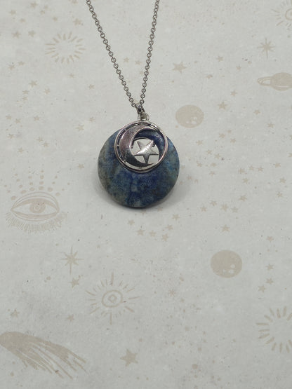 Natural Semi-Precious Stone Pendant Necklace